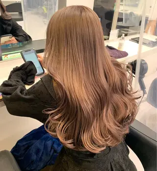 ロング カラー パーマ ヘアアレンジ メンズ キッズ ネイル マツエク・マツパ アイブロウ ♥️韓国ヘア レイヤー♥️ゆりのヘアスタイル