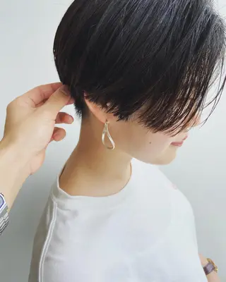 ショート カラー パーマ ヘアアレンジ メンズ キッズ ネイル マツエク・マツパ ショート/ボブ /パーマ🌿柏原良亮のヘアスタイル