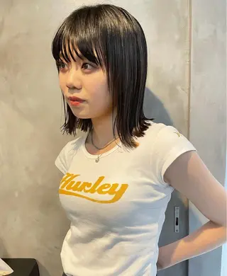 ミディアム カラー パーマ 似合わせカット✂︎ りょお🫧のヘアスタイル