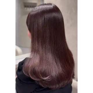 セミロング カラー miyu /トレンド カラー×艶髪のヘアスタイル