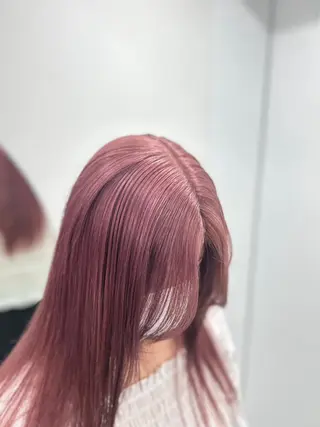 セミロング カラー 渋谷人気1位✨カラー 縮毛、髪質改善のヘアスタイル