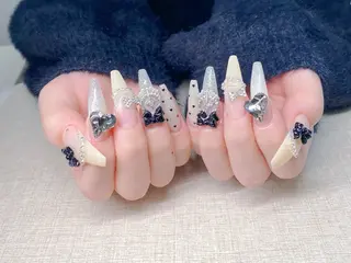 ネイル チップ長さ出し 専門店のネイルデザイン