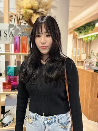 ロング カラー haruna🌼 暖色♡透明感カラー♡のヘアスタイル