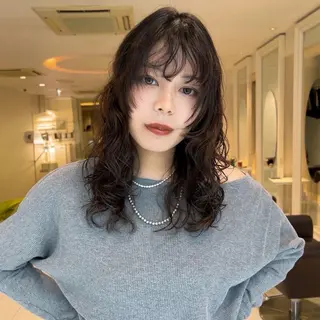 パーマ モデル募集/カレン /レイヤーカットのヘアスタイル