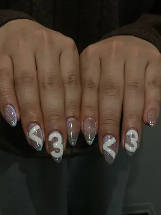 ネイル うの 韓国ﾈｲﾙ໒꒱⋆⭒˚のネイルデザイン