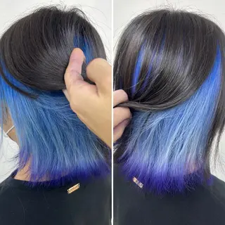 カラー ダブルスキルエクステ /羽エクステ白石宇由のヘアスタイル