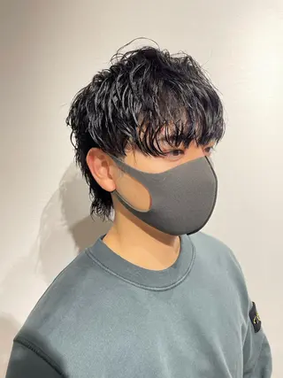 パーマ メンズ 大阪美容師 井上智博のヘアスタイル