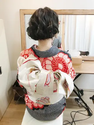 ロング ヘアアレンジ 早朝✨ヘアセット 着付け/清水玲歌のヘアスタイル