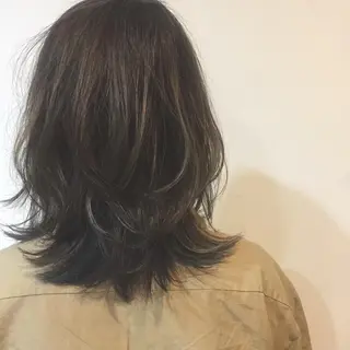 ミディアム カラー 小川 舜人のヘアスタイル