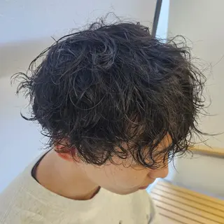ショート メンズ パーマ ☀️ボブスタイル特化 大山あさひ☀️のヘアスタイル