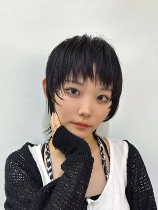 ショート ウルフレイヤー エクステ/kokiのヘアスタイル