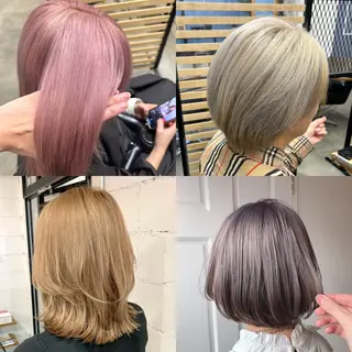 カラー 1回で綺麗になる 髪質改善 小山光のヘアスタイル