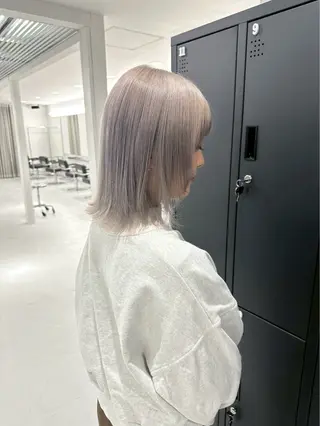 ミディアム カラー カラーモデル募集中 /新潟万代/かこ🩵のヘアスタイル