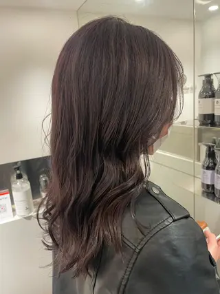 ロング カラー ヘアアレンジ ミオ💎ショート 透ける暗髪のヘアスタイル