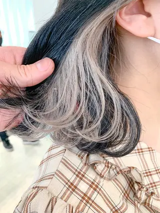 ミディアム 🍀ケアブリーチ カラー🍀坂井のヘアスタイル