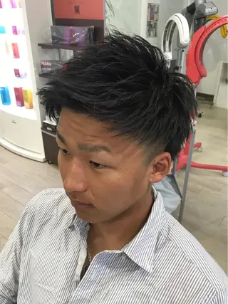 ショート メンズ 西村あきや トレンド韓国ヘアのヘアスタイル