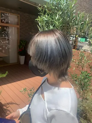 ショート カラー ハイトーン/メンズ/ ウルフ特化   小松のヘアスタイル