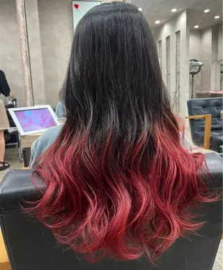 ロング 🍑🧋ハイトーン 暖色カラーlucaのヘアスタイル