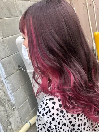 カラー ダブルスキルエクステ /羽エクステ白石宇由のヘアスタイル