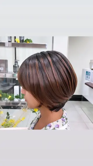 ショート パーマ 店舗指名No.1 吉岡　弘のヘアスタイル