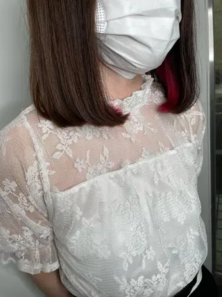 ミディアム ナチュラルカラー 児玉優香のヘアスタイル