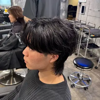 メンズ 🪽直毛男子の救世主 🪽フェザーパーマのヘアスタイル