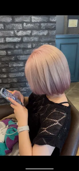 ショート カラー 西中島/似合わせ カット/西山昇汰のヘアスタイル