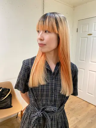 ロング カラー 竹内 柚子のヘアスタイル
