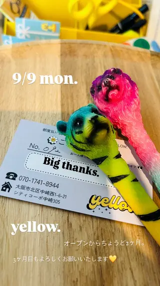 yellow💛【 脱毛&フェイシャル】のエステ・リラクイメージ