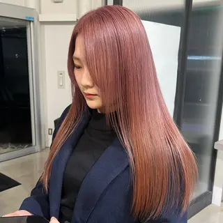 ロング カラー パーマ/ハイトーン/ レイヤー/伊藤萌のヘアスタイル