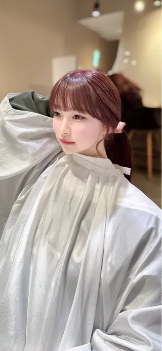 ロング カラー 平尾 樹里のヘアスタイル