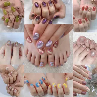 ミディアム ネイル Reonail 💕Kana💕のネイルデザイン