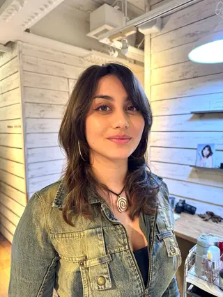 セミロング 🪞表参道パーマ Nikachi🪞のヘアスタイル