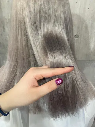 セミロング カラー SHURI❤️🔥 中/韓mix ♡のヘアスタイル