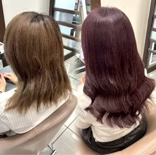 カラー ヘアメ🎀推しカラー 🥣横浜/しほ🧸のヘアスタイル
