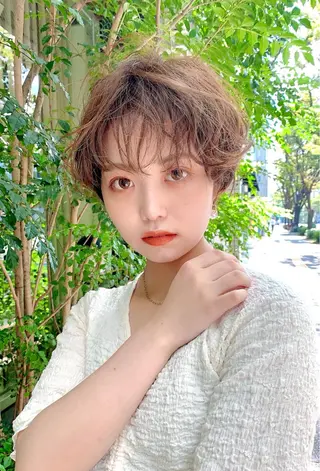 ショート パーマ 園冬稀/メンズカット /メンズパーマのヘアスタイル