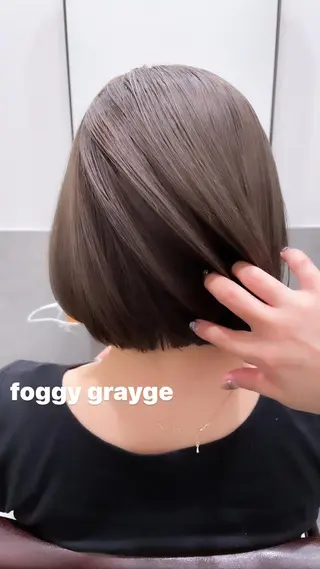 ショート カラー ヘアアレンジ ミニボブ/ブリーチ 🌈MISATOのヘアスタイル