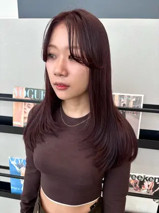 セミロング カラー ヘアアレンジ 透明感カラー/ レイヤーkotonoのヘアスタイル