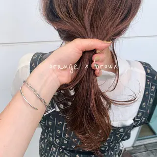 セミロング カラー RINA🧤 デザインとボブのヘアスタイル