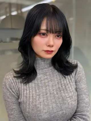 ミディアム カラー レイヤー/髪質改善 DAISUKEのヘアスタイル