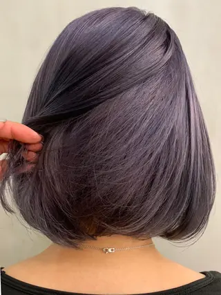 ミディアム カラー mayu🤍 透明感カラーのヘアスタイル