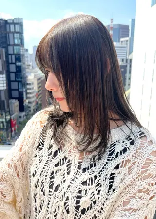 ミディアム カラー 透明感カラー ゆうだいのヘアスタイル