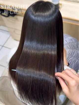 ロング 縮毛矯正/レイヤー カット🎀rikaのヘアスタイル