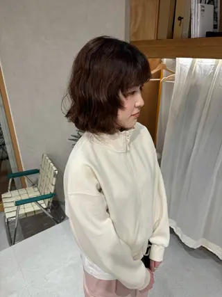 ショート レイヤー/ボブパーマ /垢抜け/タクミのヘアスタイル