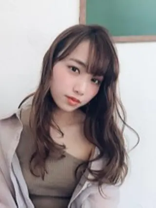 セミロング カラー 浦添 あらさきのヘアスタイル