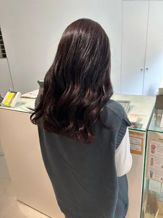 セミロング カラー 透明感カラー🫧 nanohaのヘアスタイル