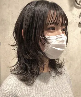 ミディアム パーマ メンズカット/ YUKIのヘアスタイル