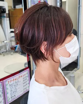 ショート カラー 小川 晃司のヘアスタイル
