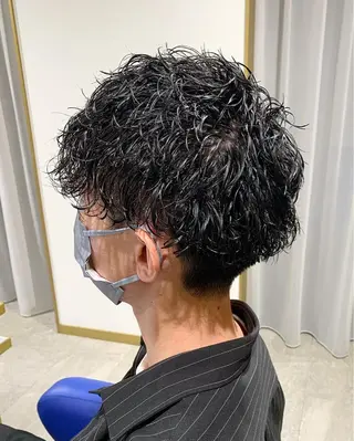 ショート ヘアアレンジ メンズ メンズパーマ職人 加藤 弘貴のヘアスタイル