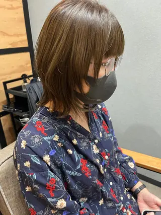 カラー パーマ ヘアアレンジ メンズ キッズ ネイル マツエク・マツパ アイブロウ 久木原 ゆりのヘアスタイル